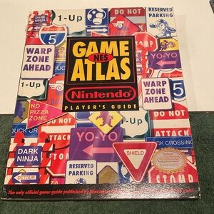 Vintage 1991 Nintendo NES Game Atlas Player’s Guide in used but good condition